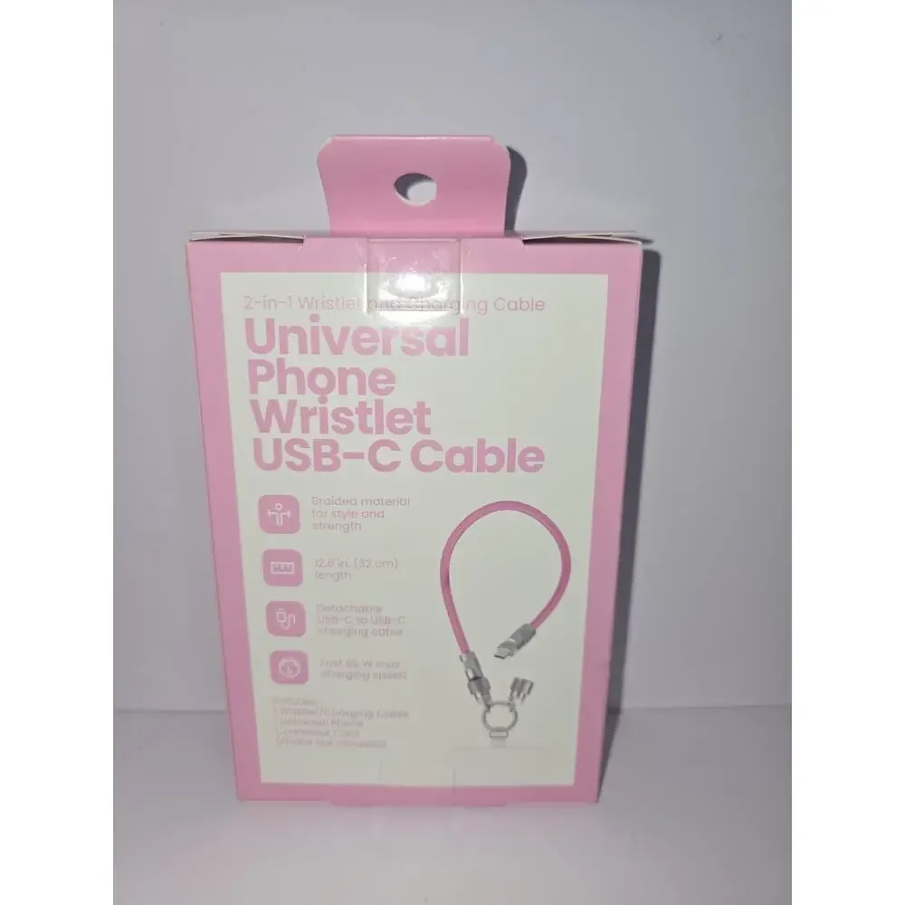 Universal phone Wristlet Usb - C cable All Phone Cases